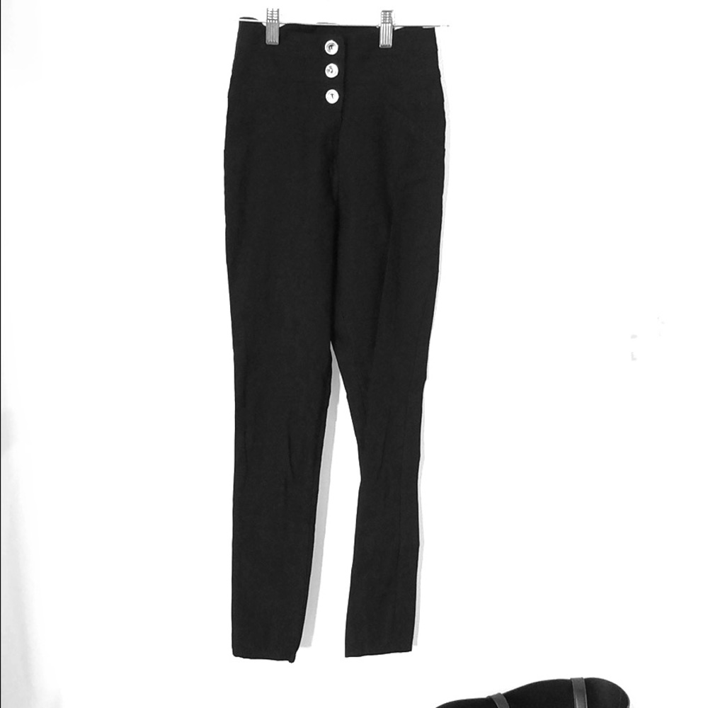 Black high waisted dress pants